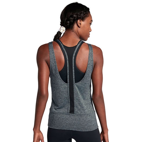 Nike Dri-Fit Womens Studio Tank Top White - Picture 3 of 6